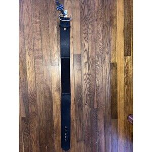 Steve Madden Black Belt Large With Gold Buckle! New With Tags!